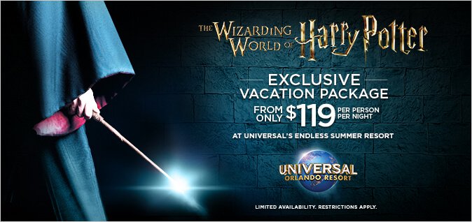 universal studios vacation packages harry potter