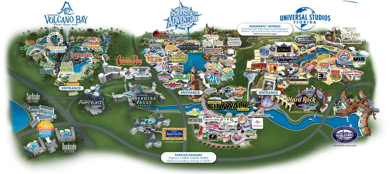 Universal Orlando Resort Park Maps Universal Studios Orlando Vacation Packages, Discounts